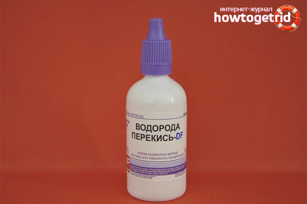 Избелване на вежди с водороден пероксид