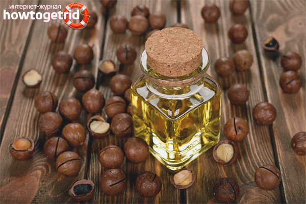 Приложение на масло от макадамия за кожата на лицето